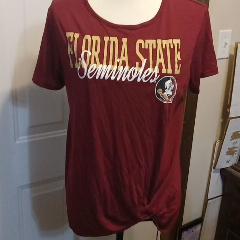 Florida State Seminoles T-shirt-Sleep Shirt Gathered Waist Women's Size Large
